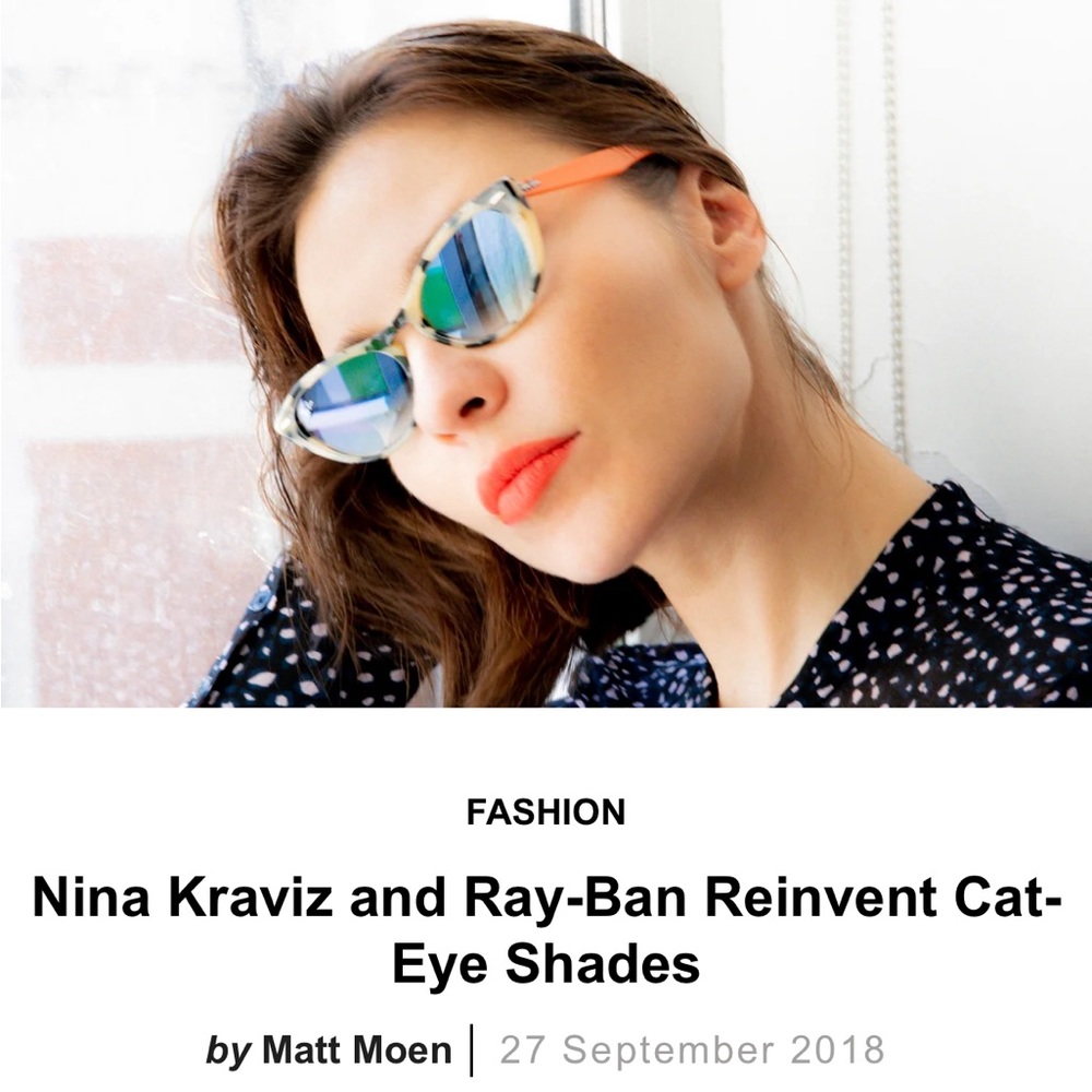 NINA KRAVIZ X RAY-BAN STUDIOS SUNGLASSES